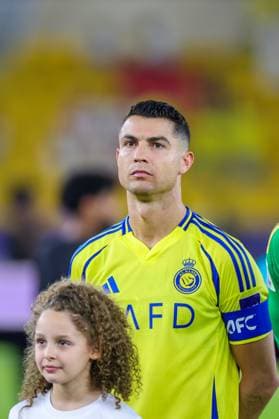 Yokohama F. Marinos vs Al-Nassr - AFC Champions League Elite Quarter Finals JEDDAH, SAUDI ARABIA - April 26: Cristiano Ronaldo of Team Al-Nassr FC during line up prior to the AFC Champions League Elite Quarter Finals match between Yokohama F. Marinos and Al-Nassr FC at Prince Abdullah Al Faisal Stadium on April 26, 2025 in Jeddah, Saudi Arabia. Jeddah Saudi Arabia Copyright: xAbdullahxAhmedx
