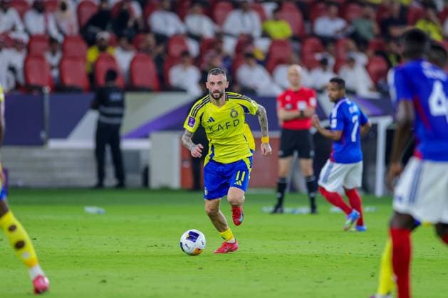 Yokohama F. Marinos vs Al-Nassr - AFC Champions League Elite Quarter Finals JEDDAH, SAUDI ARABIA - April 26: Marcelo Brozovic of Team Al-Nassr FC runs with the ball during the AFC Champions League Elite Quarter Finals match between Yokohama F. Marinos and Al-Nassr FC at Prince Abdullah Al Faisal Stadium on April 26, 2025 in Jeddah, Saudi Arabia. Jeddah Saudi Arabia Copyright: xAbdullahxAhmedx