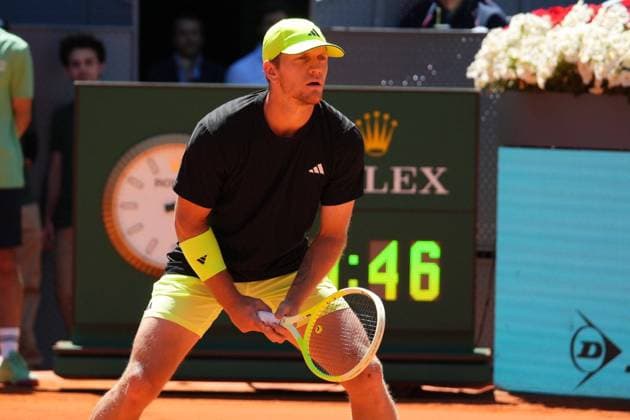 Tennis player Alexander Zverev vs Alejandro Davidovich Fokina during the Madrid 2025 Masters Series in Madrid on Saturday 26 April 2025. Cordon Press 