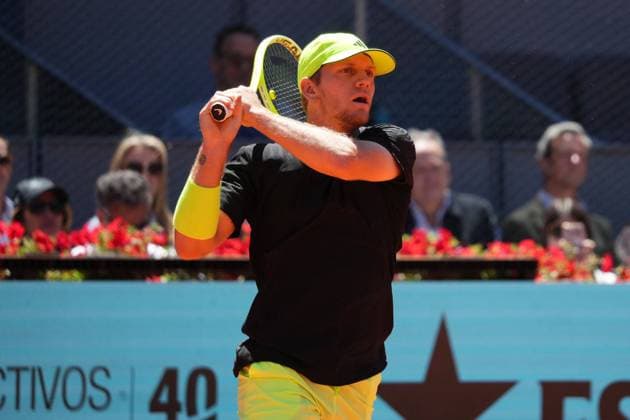 Tennis player Alexander Zverev vs Alejandro Davidovich Fokina during the Madrid 2025 Masters Series in Madrid on Saturday 26 April 2025. Cordon Press 
