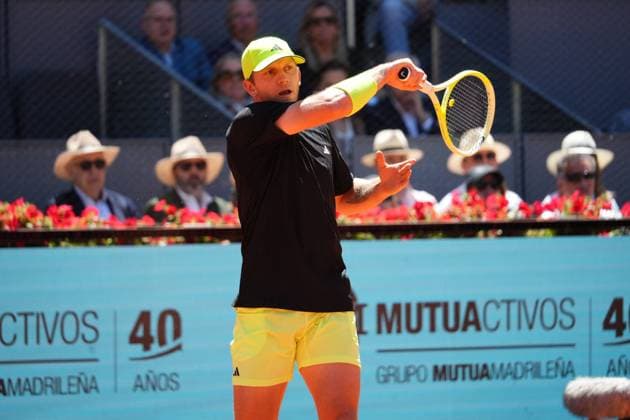 Tennis player Alexander Zverev vs Alejandro Davidovich Fokina during the Madrid 2025 Masters Series in Madrid on Saturday 26 April 2025. Cordon Press 
