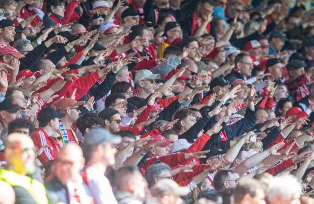 Soccer, Women, Season 2024 2025, 2 Bundesliga 23 Matchday , 1 FC Union Berlin Borussia Mönchengladbach, Fans of Union, 27 04 2025, Copyright: xSebastianxRäppold MatthiasxKochx