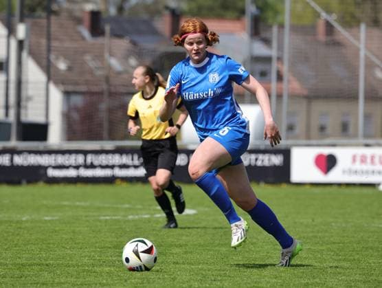 27 04 2025 Soccer Season 2024 2025 2 Women Soccer Bundesliga 23 Matchday 1 FC Nürnberg FCN Club Clubfrauen SV Meppen Sportfoto Zink DaMa xdaxmax Lena Maria Goeppel Goeppel 5, SV Meppen