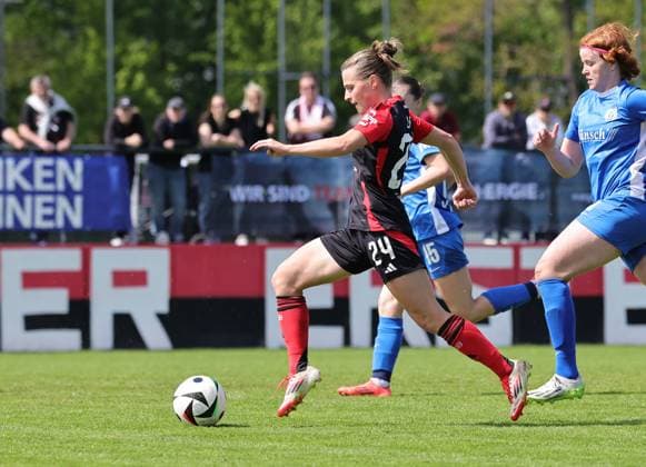 27 04 2025 Soccer Season 2024 2025 2 Women Soccer Bundesliga 23 Matchday 1 FC Nürnberg FCN Club Clubfrauen SV Meppen Sportfoto Zink DaMa xdaxmax Nastassja Lein 24, 1 FC Nürnberg FCN