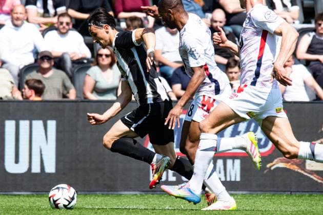 FOOTBALL : SCO Angers vs Lille OSC - Ligue 1 - JournÃ e 31 - 27 04 2025 Esteban Lepaul (ANGERS SCO) AngersFrance  Copyright: xBaptistexAutissierx
