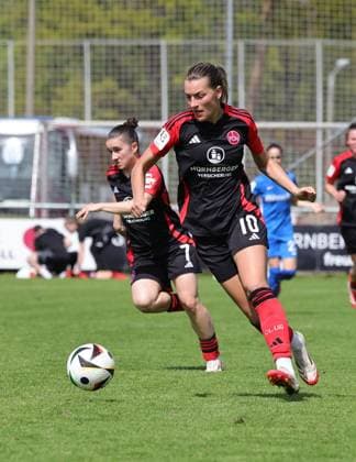 27 04 2025 Soccer Season 2024 2025 2 Women Soccer Bundesliga 23 Matchday 1 FC Nürnberg FCN Club Clubfrauen SV Meppen Sportfoto Zink DaMa xdaxmax Medina Desic 10, 1 FC Nürnberg FCN