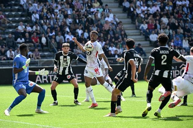 Angers SCO v LOSC Lille - Ligue 1 McDonald s 2024 2025 24 Chuba AKPOM (losc) during the Ligue 1 McDonald s match between Angers and Lille at Stade Raymond Kopa on April 27, 2025 in Angers, France. Angers France  Copyright: xFEPx 776313174