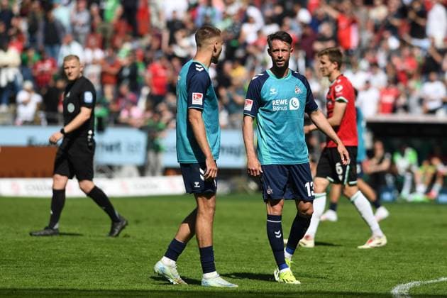 Mark Uth 1 FC Koeln looks on during the 2 Bundesliga match between Hannover 96 and 1 FC Köln at Heinz von Heiden Arena on April 27, 2025 in Hanover, Germany Photo by Ralf Treese DeFodi Images Mark Uth 1 FC Koeln looks on during the 2 Bundesliga match between Hannover 96 and 1 FC Köln at Heinz von Heiden Arena on April 27, 2025 in Hanover, Germany Photo by Ralf Treese DeFodi Images DFB DFL REGULATIONS PROHIBIT ANY USE OF PHOTOGRAPHS AS IMAGE SEQUENCES AND OR QUASI VIDEO Photo by Ralf Treese DeFodi Images