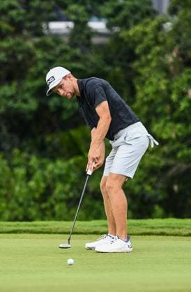 (250427) -- HAIKOU, April 27, 2025 -- Rasmus Neergaard-Petersen of Denmark competes during the round 4 at the Hainan Classic golf tournament of the DP World Tour in Haikou, south China s Hainan Province, April 27, 2025. ) (SP)CHINA-HAIKOU-GOLF-DP WORLD TOUR-HAINAN CLASSIC-ROUND 4 (CN) YangxGuanyu 