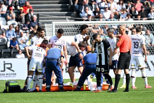 Angers SCO v LOSC Lille - Ligue 1 McDonald s 2024 2025 29 Ethan MBAPPE LOTTIN (losc) during the Ligue 1 McDonald s match between Angers and Lille at Stade Raymond Kopa on April 27, 2025 in Angers, France. Angers France  Copyright: xFEPx 776313174