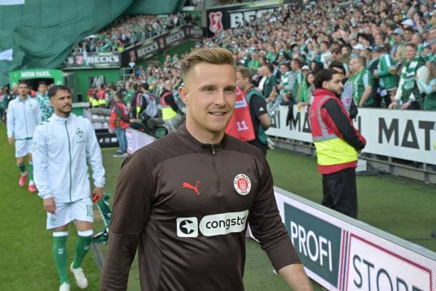 GER, 1 FBL, SV Werder Bremen vs 1 FC St Pauli 27 04 2025, Weserstadion, Bremen, GER, 1 FBL, SV Werder Bremen vs 1 FC St Pauli in picture Johannes Eggestein FC St Pauli 11 nordphotoxGmbHxx xKokenge nph00001
