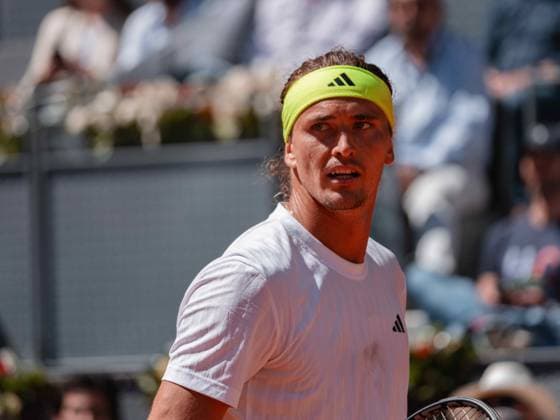 TENNIS : Open Madrid - 27 05 2025 April 27, 2025 - Alexander Zverev from Germany during his third round match against Alejandro Davidovich Fokina at the Mutua Madrid Open, Spain.  Copyright: xKhadimxSyllax