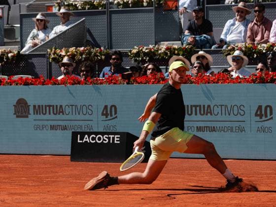TENNIS : Open Madrid - 27 05 2025 April 27, 2025 - Alejandro Davidovich Fokina from Spain during his third round match against Alexander Zverev from Germany at the Mutua Madrid Open, Spain.  Copyright: xKhadimxSyllax