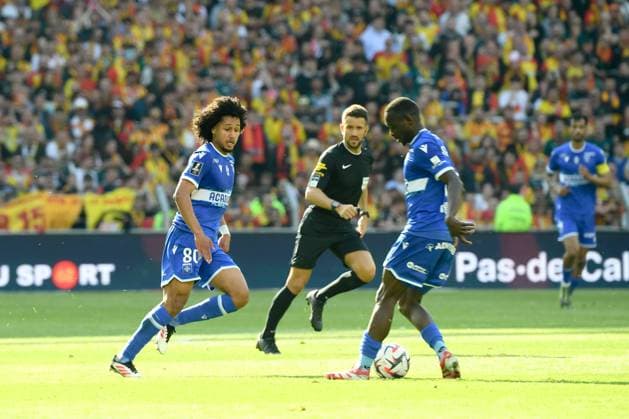 RC Lens v AJ Auxerre - Ligue 1 McDonalds 2024 2025 80 Han-Noah MASSENGO (aja) during the Ligue 1 McDonalds match between Lens and Auxerre at Stade Bollaert-Delelis on April 27, 2025 in Lens, France. Lens France  Copyright: xFEPx 776313134