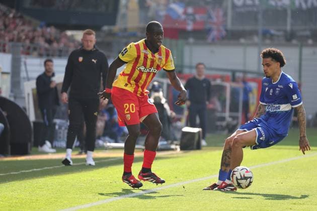 FOOTBALL : RC Lens vs AJ Auxerre - Ligue 1 - 27 04 2025 Malang SARR (RC Lens) lors du match RC Lens vs AJ Auxerre, Ligue 1, stade Bollaert-Delelis, le 27 avril 2025 - photo Laurent Sanson PsnewZ  Copyright: xLaurentxSANSONx xPsnewZx