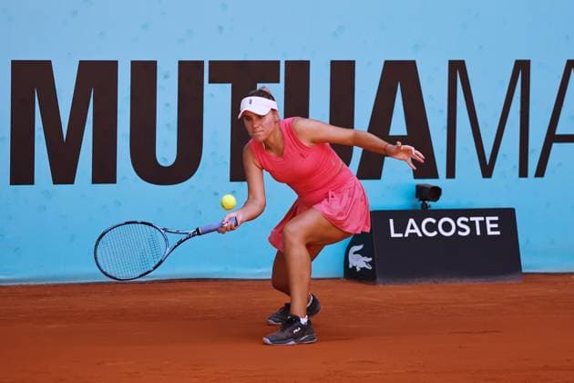 Sofia Kenin (USA), APRIL 27, 2025 - Tennis : Sofia Kenin during singles round of 32 match against Anastasia Potapova on the WTA, Tennis Damen tour 1000 tournaments Mutua Madrid Open tennis tournament at the Caja Magica in Madrid, Spain. Noxthirdxpartyxsales  (288842793)