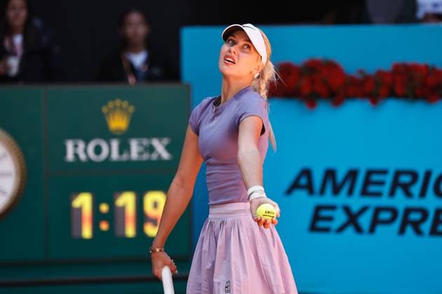 Anastasia Potapova (RUS), APRIL 27, 2025 - Tennis : Anastasia Potapova during singles round of 32 match against Sofia Kenin on the WTA, Tennis Damen tour 1000 tournaments Mutua Madrid Open tennis tournament at the Caja Magica in Madrid, Spain. Noxthirdxpartyxsales  (288843224)