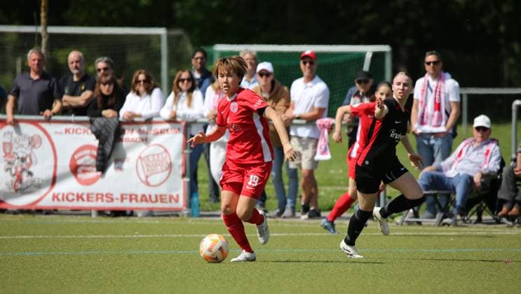 27 04 2025 xmgoodx Offenbach Football Regionalliga Süd Season 2024 2025 Women Kickers Offenbach vs Eintracht Frankfurt U19 Sari Kobayashi 19, OFC Women