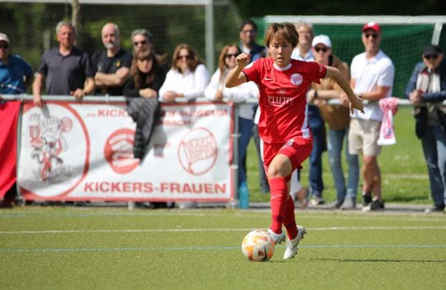 27 04 2025 xmgoodx Offenbach Football Regionalliga Süd Season 2024 2025 Women Kickers Offenbach vs Eintracht Frankfurt U19 Sari Kobayashi 19, OFC Women