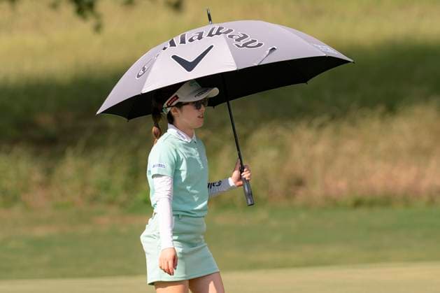 April 27, 2025, The Woodlands, Texas, USA: YUNA NISHIMURA (JPN) walks on the 2nd green during the final round of the 2025 The Chevron Championship at The Club at Carlton Woods in The Woodlands, Texas, on Sunday, April 27, 2025. The Woodlands USA - ZUMAp213 20250427_znp_p213_005 Copyright: xLynnxPenningtonx