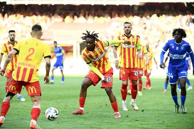 RC Lens v AJ Auxerre - Ligue 1 McDonalds 2024 2025 25 Jeremy AGBONIFO (rcl) during the Ligue 1 McDonalds match between Lens and Auxerre at Stade Bollaert-Delelis on April 27, 2025 in Lens, France. Lens France  Copyright: xFEPx 776313134
