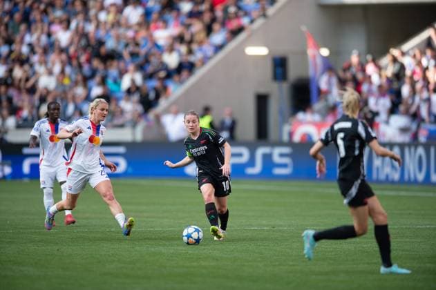 FOOTBALL - WOMEN S CHAMPIONS LEAGUE - 1 2 - LYON v ARSENAL Cyril Lestage MAXPPP - Décines-Charpieu 27 04 2025 Kim Little of Arsenal during the UEFA Women s Champions League, Semi-finals, 2nd leg football match between Olympique Lyonnais and Arsenal FC on 27 April 2025 at Groupama stadium in Décines-Charpieu near Lyon, France Décines-Charpieu France  Copyright: xMAXPPPxCyrilxLestagex CAL202504270289 CAL202504270289