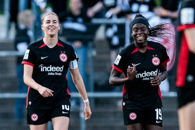 Google Pixel Womens Bundesliga, 1 FC Köln Eintracht Frankfurt 27 04 2025 Cheers for 0 3 by Laura Freigang Eintracht Frankfurt, 10 Google Pixel Womens Bundesliga, 1 FC Köln Eintracht Frankfurt, Cologne, Franz Kremer Stadium on 27 04 2025 DFB REGULATIONS PROHIBIT ANY USE OF PHOTOGRAPHS AS IMAGE SEQUENCES AND OR QUASI VIDEO Copyright: xBEAUTIFULxSPORTS Wunderlx