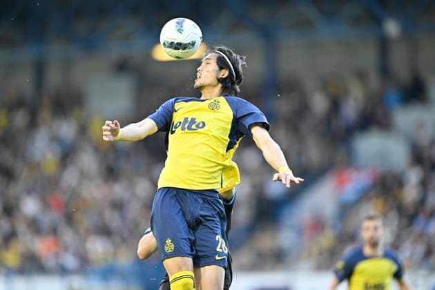 Royale Union Saint-Gilloise v Club Brugge - Jupiler Pro League Champions Play-Off BRUSSELS, BELGIUM - APRIL 27 : Machida Koki defender of Royale Union Saint-Gilloise during the Jupiler Pro League Champions Play-Off match between Royale Union Saint-Gilloise and Club Brugge on April 27, 2025 in Brussels, Belgium, 27 04 2025 Brussels Belgium  Copyright: xJanxDexMeuleneirx