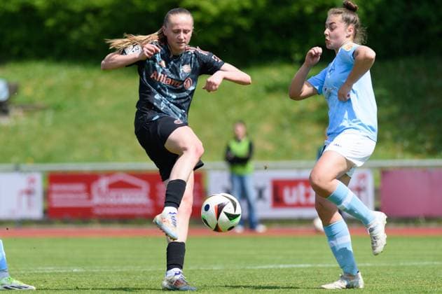 Aschheim, Germany, April 27th, 2025: Hanna Wegscheider (30 FC Bayern Munich II) during the 2. Frauen-Bundesliga match between FC Bayern Munich II and SG 99 Andernach at Sportpark Aschheim, Germany. (Sven Beyrich SPP) Copyright: xSvenxBeyrich SPPx spp-en-SvBe-20250427-D4S_0111