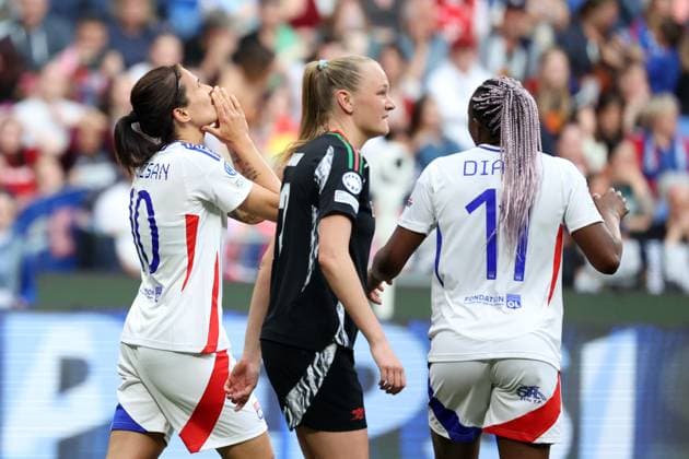 FOOTBALL : Olympique Lyonnais fÃ minin (OL) Vs Arsenal - Ligue des champions - demi finale - 27 04 2025 Dzsenifer Marozsan ( OL) LyonFrance  Copyright: xPILLAUDx