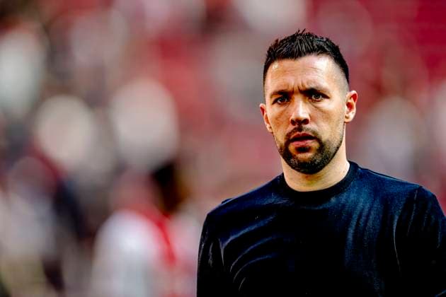 AFC Ajax Amsterdam trainer Francesco Farioli during the match Ajax Sparta at the Johan Cruijff ArenA for the Dutch Eredivisie season 2024 2025 in AMSTERDAM, Netherlands on 27 april 2025, photo by Marcel van Dorst EYE4images DeFodi Images