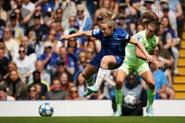 Erin Cuthbert of Chelsea during the UEFA Women s Champions League match between Chelsea Women and Barcelona at Stamford Bridge, London, England on 27 April 2025.  Copyright: xCharliexCarterx PMI-6845-0051