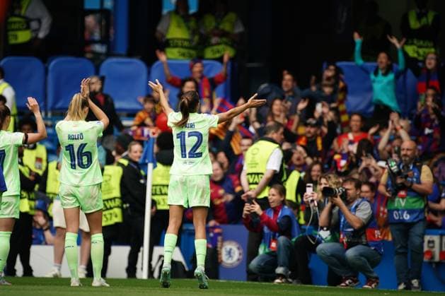 Patri Guijarro of Barcelona during the UEFA Women s Champions League match between Chelsea Women and Barcelona at Stamford Bridge, London, England on 27 April 2025.  Copyright: xCharliexCarterx PMI-6845-0135