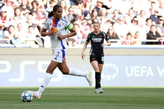 FOOTBALL : Olympique Lyonnais fÃ minin (OL) Vs Arsenal - Ligue des champions - demi finale - 27 04 2025 Wendie Renard ( OL) LyonFrance  Copyright: xPILLAUDx