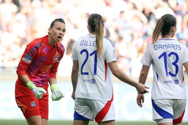 FOOTBALL : Olympique Lyonnais fÃ minin (OL) Vs Arsenal - Ligue des champions - demi finale - 27 04 2025 Christiane Hendler ( OL) LyonFrance  Copyright: xPILLAUDx