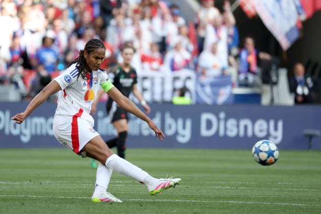 FOOTBALL : Olympique Lyonnais fÃ minin (OL) Vs Arsenal - Ligue des champions - demi finale - 27 04 2025 Wendie Renard ( OL) LyonFrance  Copyright: xPILLAUDx