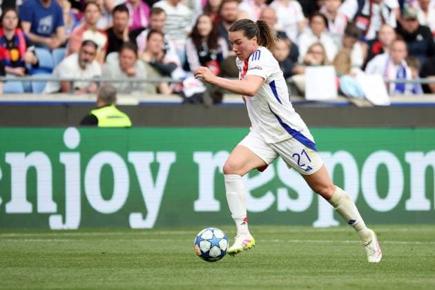 FOOTBALL : Olympique Lyonnais fÃ minin (OL) Vs Arsenal - Ligue des champions - demi finale - 27 04 2025 Vanessa Gilles ( OL) LyonFrance  Copyright: xPILLAUDx