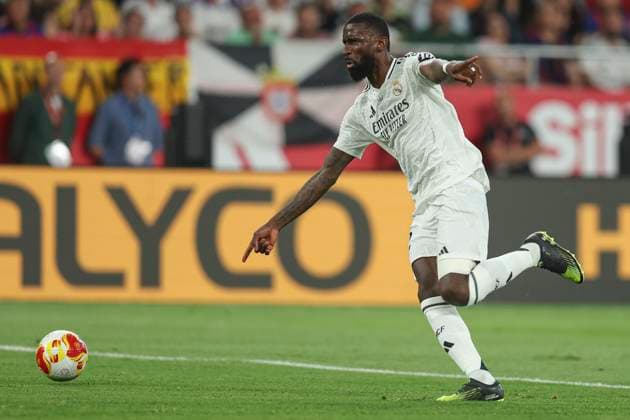 FC Barcelona, Barca Real Madrid CF. Copa del Rey. Final. Antonio Rudiger of Real Madrid during the Copa del Rey match, Final, between FC Barcelona and Real Madrid CF played at La Cartuja Stadium on April 26, 2025 in Sevilla, Spain. Copyright: xPressinphotox AP_240428_BAR-RMA_707