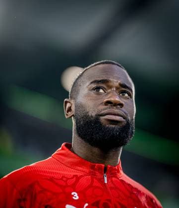 Leipzigs Lutsharel Geertruida Football 1 Bundesliga, Matchday 29 VfL Wolfsburg RB Leipzig 2 3 11 April 2025 Wolfsburg, Volkswagen Arena VfL Wolfsburg RB Leipzig 2 3