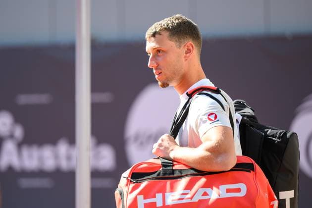 TENNIS - ATP, Tennis Herren DANUBE Upper Austria Open MAUTHAUSEN,AUSTRIA,29.APR.25 - TENNIS - ATP Challenger Tour, DANUBE Upper Austria Open. Image shows Filip Misolic (AUT).  GEPAxpictures xChristianxMoser
