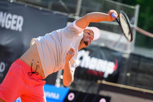 TENNIS - ATP, Tennis Herren DANUBE Upper Austria Open MAUTHAUSEN,AUSTRIA,29.APR.25 - TENNIS - ATP Challenger Tour, DANUBE Upper Austria Open. Image shows Filip Misolic (AUT).  GEPAxpictures xChristianxMoser