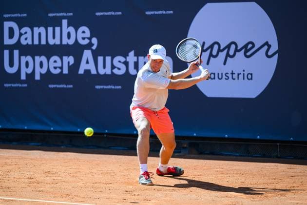 TENNIS - ATP, Tennis Herren DANUBE Upper Austria Open MAUTHAUSEN,AUSTRIA,29.APR.25 - TENNIS - ATP Challenger Tour, DANUBE Upper Austria Open. Image shows Filip Misolic (AUT).  GEPAxpictures xChristianxMoser