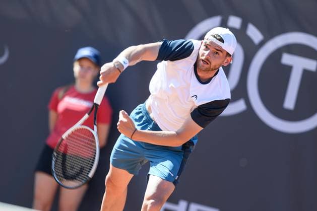 TENNIS - ATP, Tennis Herren DANUBE Upper Austria Open MAUTHAUSEN,AUSTRIA,29.APR.25 - TENNIS - ATP Challenger Tour, DANUBE Upper Austria Open. Image shows Jerome Kym (SUI).  GEPAxpictures xChristianxMoser