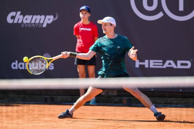 TENNIS - ATP, Tennis Herren DANUBE Upper Austria Open MAUTHAUSEN,AUSTRIA,29.APR.25 - TENNIS - ATP Challenger Tour, DANUBE Upper Austria Open. Image shows David Pichler (AUT).  GEPAxpictures xChristianxMoser