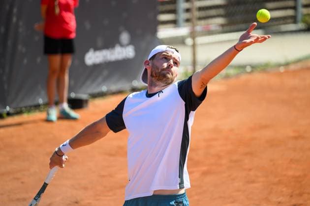 TENNIS - ATP, Tennis Herren DANUBE Upper Austria Open MAUTHAUSEN,AUSTRIA,29.APR.25 - TENNIS - ATP Challenger Tour, DANUBE Upper Austria Open. Image shows Jerome Kym (SUI).  GEPAxpictures xChristianxMoser