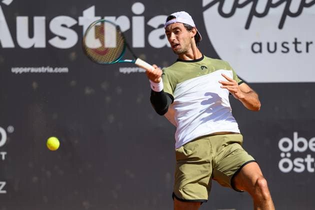 TENNIS - ATP, Tennis Herren DANUBE Upper Austria Open MAUTHAUSEN,AUSTRIA,29.APR.25 - TENNIS - ATP Challenger Tour, DANUBE Upper Austria Open. Image shows Thiago Agustin Tirante (ARG).  GEPAxpictures xChristianxMoser