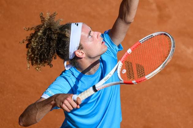TENNIS - ATP, Tennis Herren DANUBE Upper Austria Open MAUTHAUSEN,AUSTRIA,29.APR.25 - TENNIS - ATP Challenger Tour, DANUBE Upper Austria Open. Image shows Mika Brunold (SUI).  GEPAxpictures xChristianxMoser