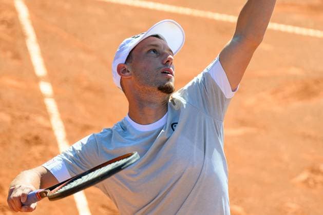 TENNIS - ATP, Tennis Herren DANUBE Upper Austria Open MAUTHAUSEN,AUSTRIA,29.APR.25 - TENNIS - ATP Challenger Tour, DANUBE Upper Austria Open. Image shows Filip Misolic (AUT).  GEPAxpictures xChristianxMoser