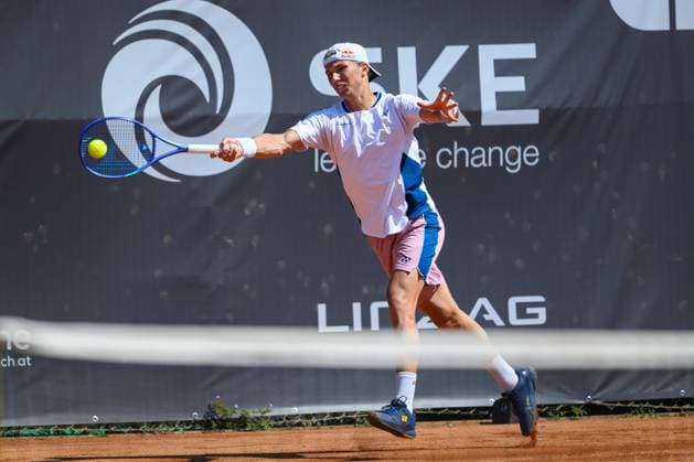 TENNIS - ATP, Tennis Herren DANUBE Upper Austria Open MAUTHAUSEN,AUSTRIA,29.APR.25 - TENNIS - ATP Challenger Tour, DANUBE Upper Austria Open. Image shows Nicolai Budkov Kjaer (NOR).  GEPAxpictures xChristianxMoser