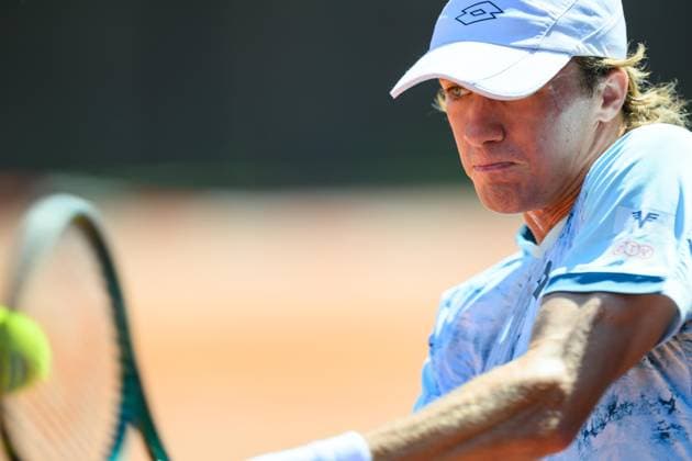 TENNIS - ATP, Tennis Herren DANUBE Upper Austria Open MAUTHAUSEN,AUSTRIA,29.APR.25 - TENNIS - ATP Challenger Tour, DANUBE Upper Austria Open. Image shows Lukas Neumayer (AUT).  GEPAxpictures xChristianxMoser